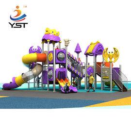High quality kids toy outdoor playground plastic combined slides for sale