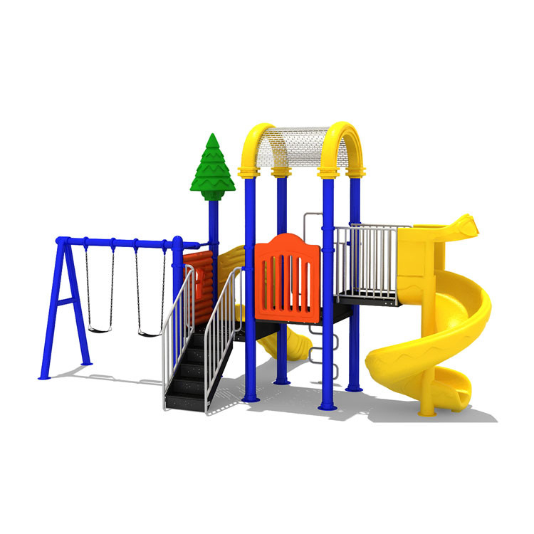 Kids Outdoor Playground Backyard Slide SS 304 Plastic Commercial Equipment