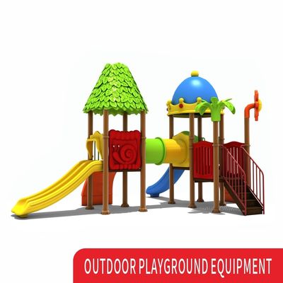 Custom Outdoor Playground Tuin Playhouse Kids Swing Sets Glip N Tube Plastic Slide